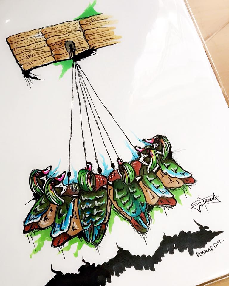 Deeked Out - Wood Duck Sketch