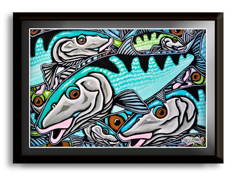 Bonefish Business - Lithograph Print