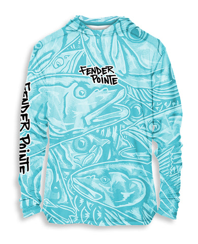 Seafoam Camo - Performance Sun Hoodie